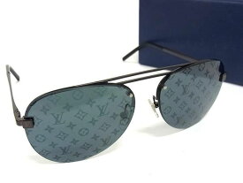 ■新品同様■ LOUIS VUITTON ルイヴィトン ZI019E 9QN 60□14 140 モノグラム サングラス メガネ 眼鏡 メンズ ブラック系 AW9122