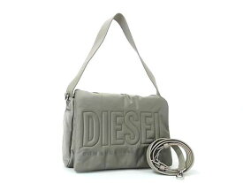 ■新品■未使用■ DIESEL ディーゼル ナイロン×レザー 2WAY ハンドバッグ ショルダーバッグ クロスボディ グレー系 AZ2337