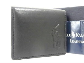 ■新品■未使用■ POLO RALPH LAUREN ポロラルフローレン レザー コインケース コインパース 小銭入れ メンズ ブラック系 BK0879