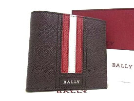 ■極美品■ BALLY バリー レザー 二つ折り 財布 ウォレット 札入れ メンズ ブラウン系 FC0047