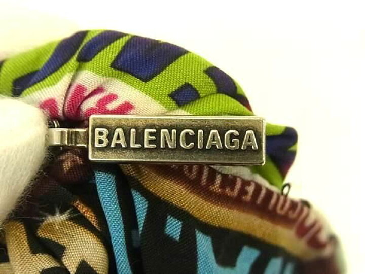 楽天市場】□新品□未使用□ BALENCIAGA バレンシアガ 総柄 シュシュ 