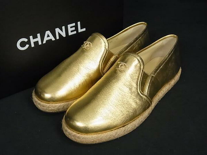 楽天市場】□新品同様□ CHANEL シャネル ココマーク エスパドリーユ 
