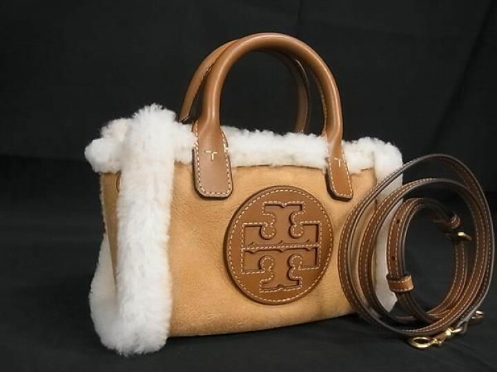 楽天市場】□新品□未使用□ TORY BURCH トリーバーチ ラムレザー×ボア 