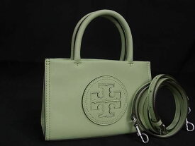 ■新品■未使用■ TORY BURCH トリーバーチ エラ レザー 2WAY ハンドバッグ ショルダー クロスボディ ライトグリーン系 BG8541