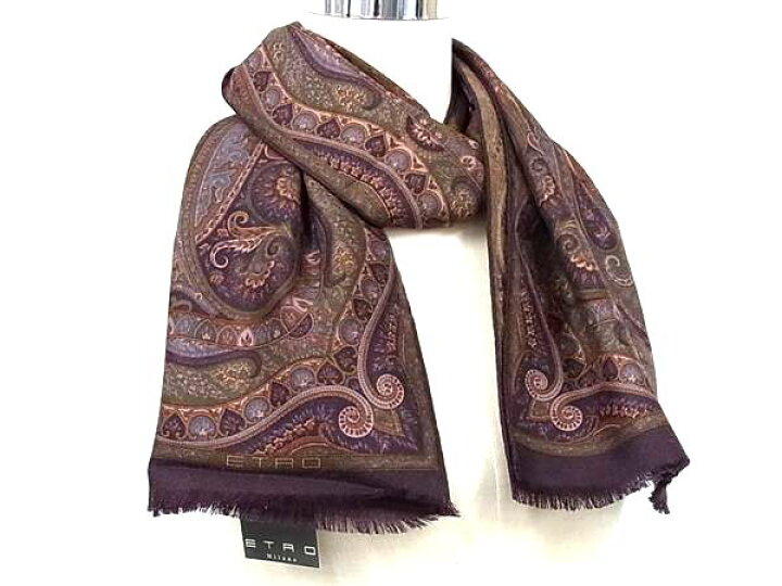 楽天市場】□新品□未使用□ ETRO エトロ ウール70％×シルク30  