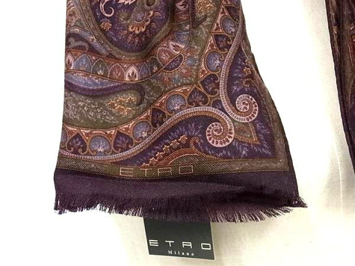 楽天市場】□新品□未使用□ ETRO エトロ ウール70％×シルク30  