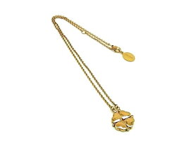 Folli Follie フォリフォリ ラインストーン クローバー ハート ネックレス ペンダント アクセサリー レディース ゴールド系 DH8895
