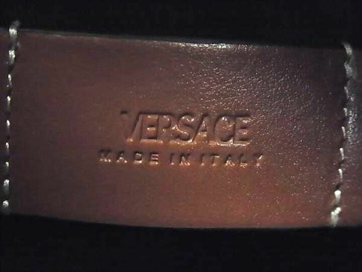 楽天市場】□極美品□ VERSACE ヴェルサーチ PVC×レザー 総柄 2WAY  