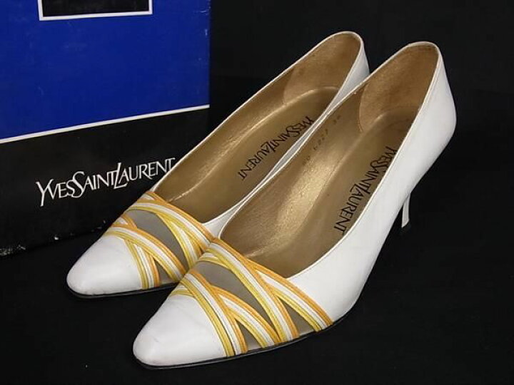 楽天市場】□美品□ YVESSAINTLAURENT イヴサンローラン レザー ヒール 