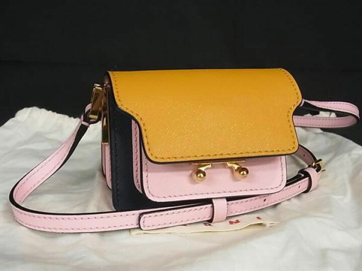 楽天市場】□新品□未使用□ MARNI マルニ トランク ナノ レザー  