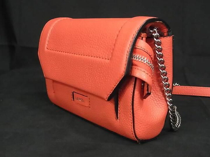 楽天市場】□新品□未使用□ LANCEL ランセル レザー チェーン クロス 
