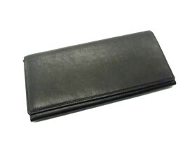 ■美品■ PRARE プレリー レザー 二つ折り 長財布 ウォレット 札入れ 小銭入れ ブラック系 DH3050