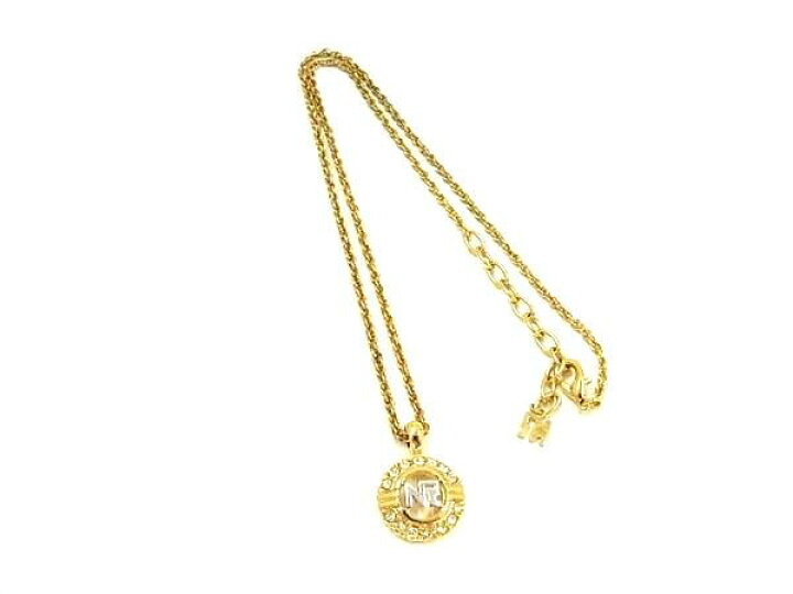 楽天市場】□美品□ NINA RICCI ニナリッチ ラインストーン ネックレス 