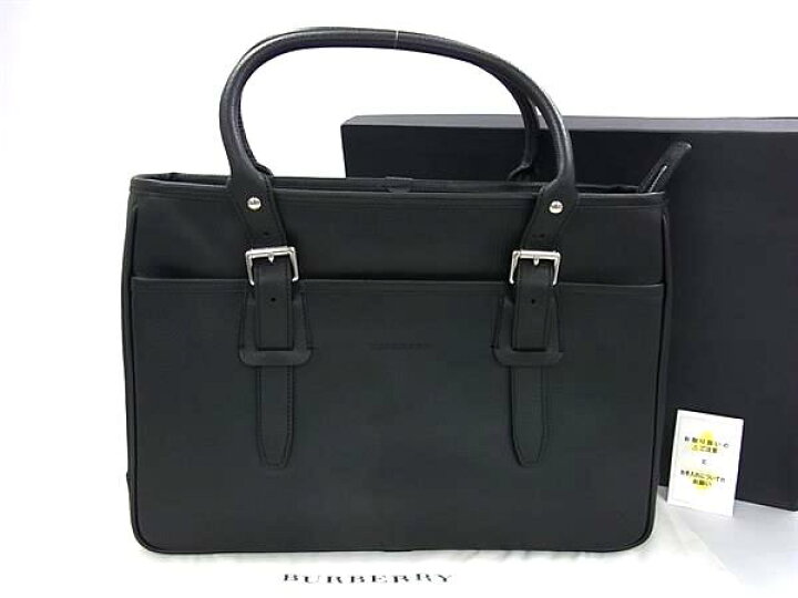 楽天市場】□新品□未使用□ BURBERRY バーバリー レザー ハンドバッグ 