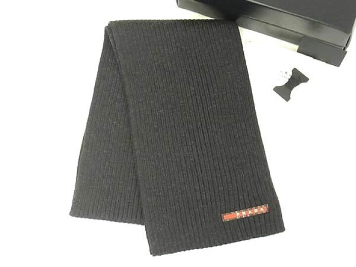 楽天市場】□新品同様□ PRADA プラダ ウール100％ マフラー 防寒具 