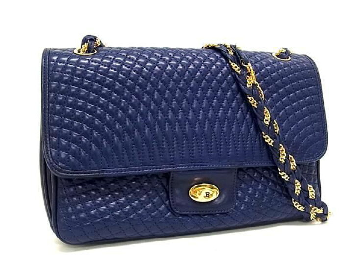 楽天市場】□新品同様□ BALLY バリー レザー キルティング チェーン  