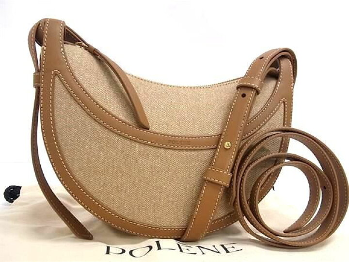 楽天市場】□新品同様□ POLENE ポレーヌ キャンバス×レザー クロス  