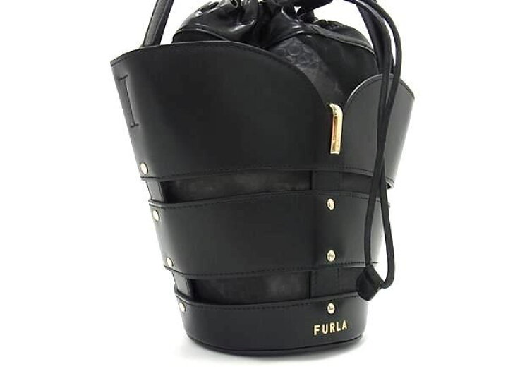 楽天市場】□新品同様□ FURLA フルラ レザー 巾着型 2WAY クロス 