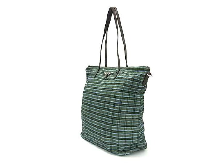 楽天市場】□極美品□ PRADA プラダ テスートナイロン チェック柄 2WAY 