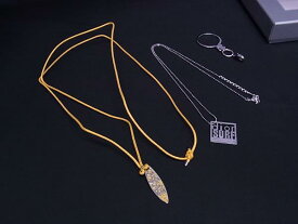 ■新品■未使用■ ChristianDior ディオール サーフ ネックレス キーリング アクセサリー 3点セット シルバー系×イエロー系 FH7172