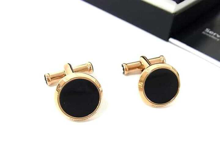 楽天市場】□新品同様□ MONT BLANC モンブラン オニキス カフスボタン 