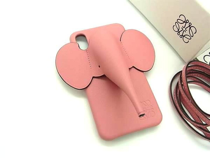 楽天市場】□新品同様□ LOEWE ロエベ アナグラム レザー エレファント  