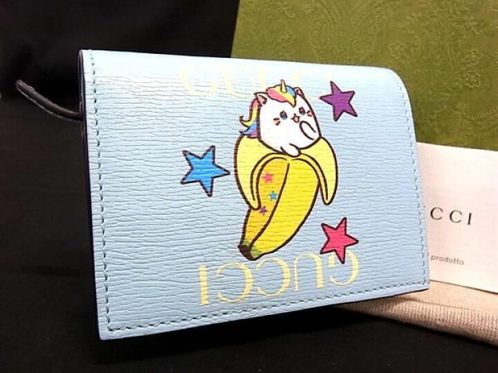 楽天市場】□極美品□ GUCCI グッチ 701009 ばなにゃ レザー 二つ折り  