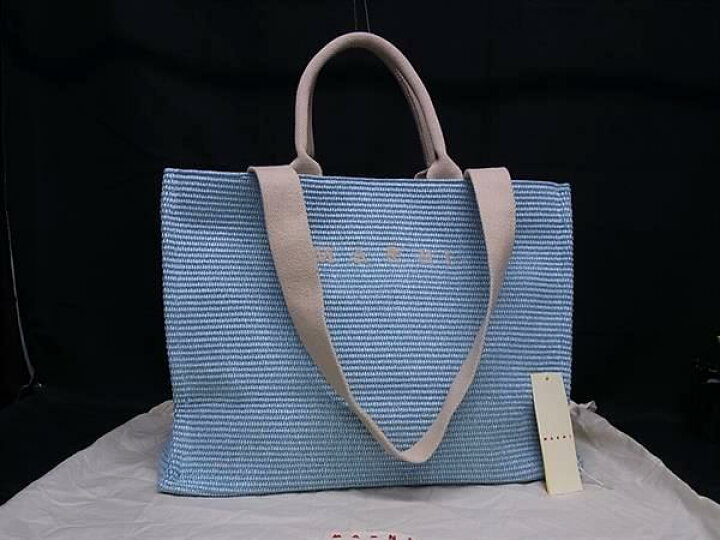 楽天市場】□新品□未使用□ MARNI マルニ ラフィア×キャンバス 2WAY 