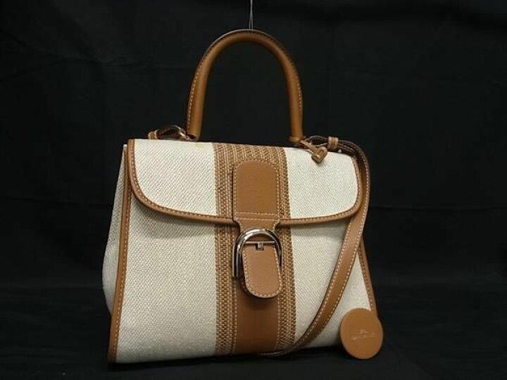 楽天市場】□極美品□ DELVAUX デルヴォー ブリヨン キャンバス×レザー 