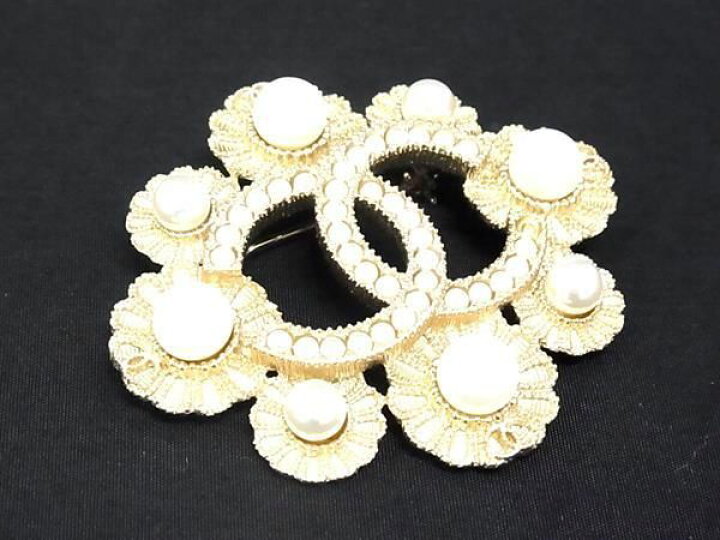 楽天市場】□美品□ CHANEL シャネル ココマーク D16V パール ピン 