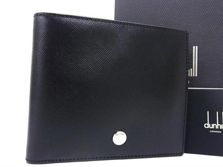 楽天市場】□新品□未使用□ dunhill ダンヒル レザー 二つ折り 財布  