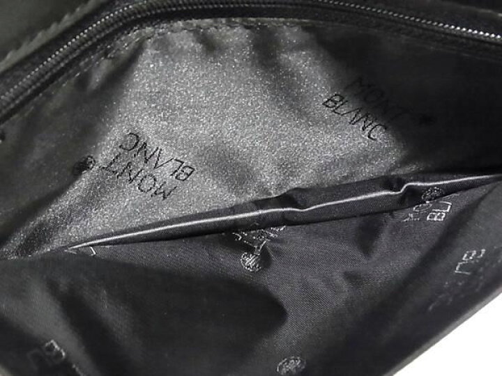 楽天市場】□新品同様□ MONT BLANC モンブラン レザー 二つ折り 長  