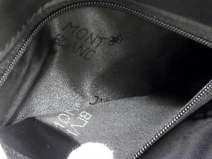 楽天市場】□新品同様□ MONT BLANC モンブラン レザー 二つ折り 長  