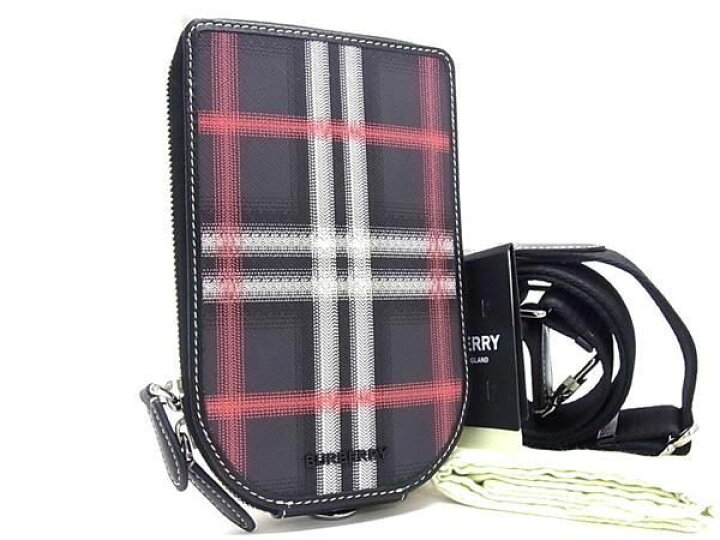 楽天市場】□極美品□ BURBERRY バーバリー ノバチェック レザー 