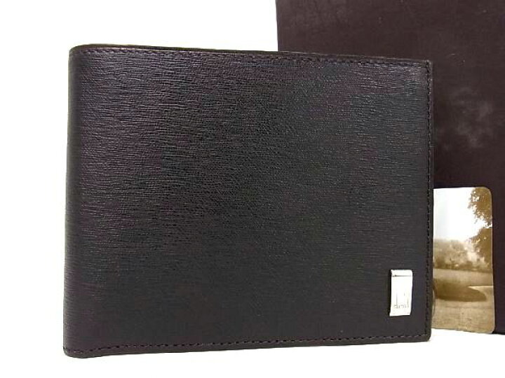 楽天市場】□新品□未使用□ dunhill ダンヒル レザー 二つ折り 財布 