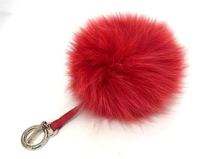 楽天市場】□美品□ FENDI フェンディ ファー イニシャル ポンポン  