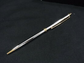 ■極美品■ MIKIMOTO ミキモト 本真珠 アコヤ真珠 パール約4mm ツイスト式 ボールペン 筆記用具 文房具 シルバー系 DI1031