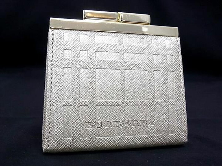 楽天市場】□新品□未使用□ BURBERRY バーバリー レザー がま口 