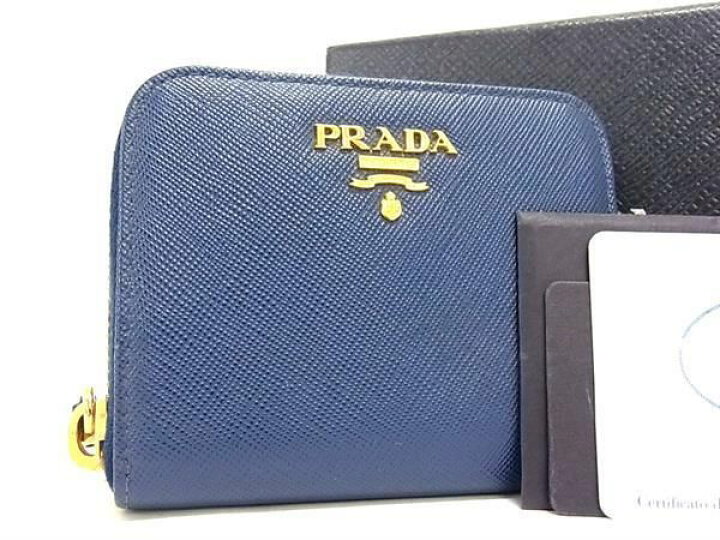 楽天市場】□極美品□ PRADA プラダ 1MM268 サフィアーノレザー コイン 