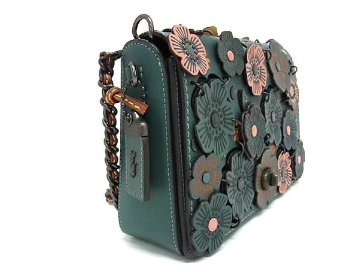 楽天市場】□極美品□ COACH コーチ 21585 ディンキー レザー フラワー 
