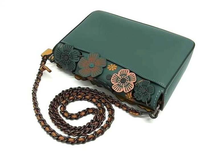 楽天市場】□極美品□ COACH コーチ 21585 ディンキー レザー フラワー 