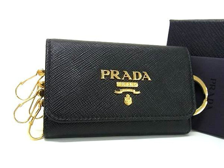 楽天市場】□極美品□ PRADA プラダ サフィアーノレザー キーリング 