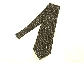 ■美品■ FENDI フェンディ ズッカ柄 シルク100% ネクタイ ビジネス 紳士 メンズ ブラック系×マルチカラー DF7888