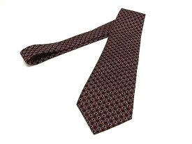 ■新品■未使用■ Salvatore Ferragamo フェラガモ ガンチーニ柄 シルク100% ネクタイ 紳士 ビジネス メンズ ブラック系 BF9502