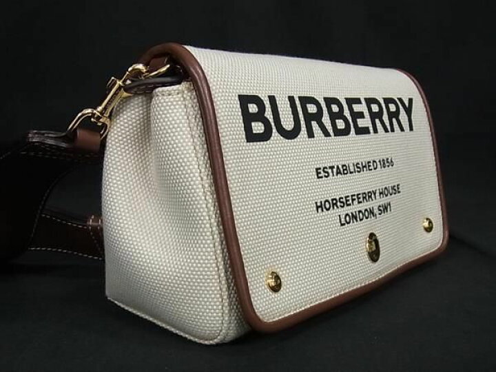 楽天市場】□極美品□ BURBERRY バーバリー キャンバス×レザー クロス 