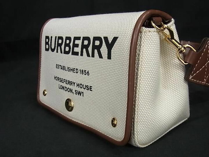 楽天市場】□極美品□ BURBERRY バーバリー キャンバス×レザー クロス  