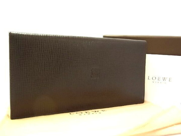 楽天市場】□新品□未使用□ LOEWE ロエベ アナグラム レザー 二つ折り 
