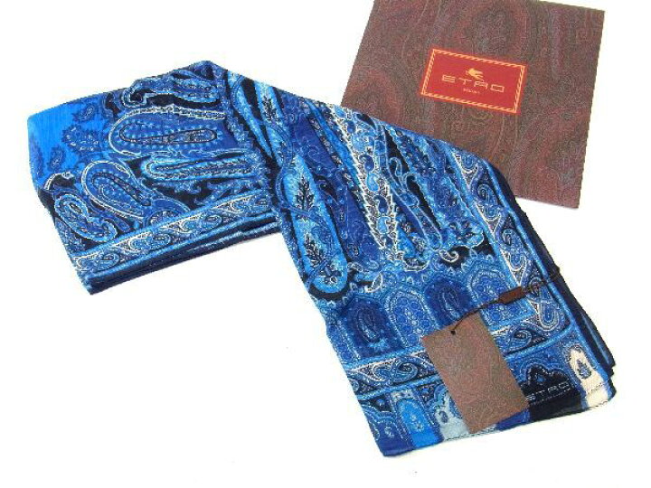 楽天市場】□新品□未使用□ ETRO エトロ シルク100% ペイズリー柄 