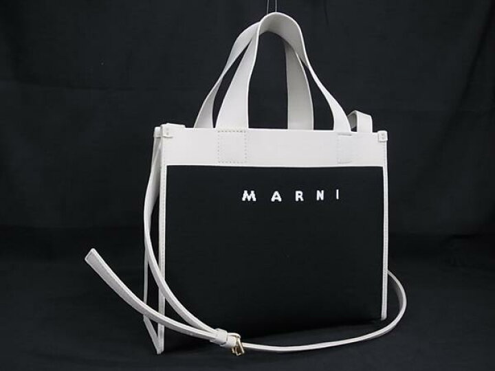 楽天市場】□新品同様□ MARNI マルニ キャンバス 2WAY ハンドバッグ 