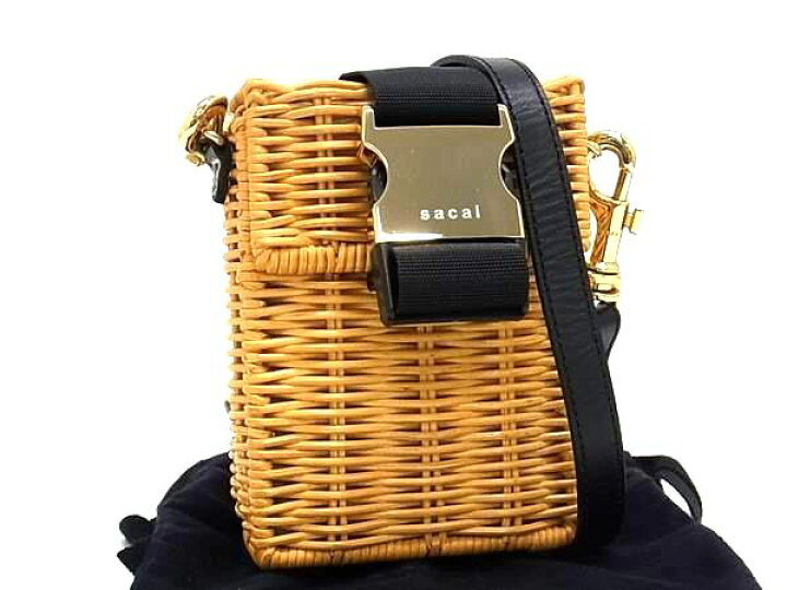 楽天市場】□新品同様□ Sacai サカイ ラタン ショルダーバッグ 